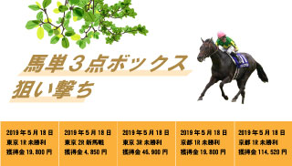 馬単３点ボックス狙い撃ちのサムネイル